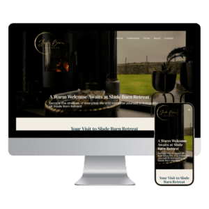 Slade Barn Retreat website designed by Indigo Cube Web Design