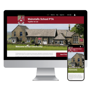 Wainstalls PTA website designed by Indigo Cube Web Design